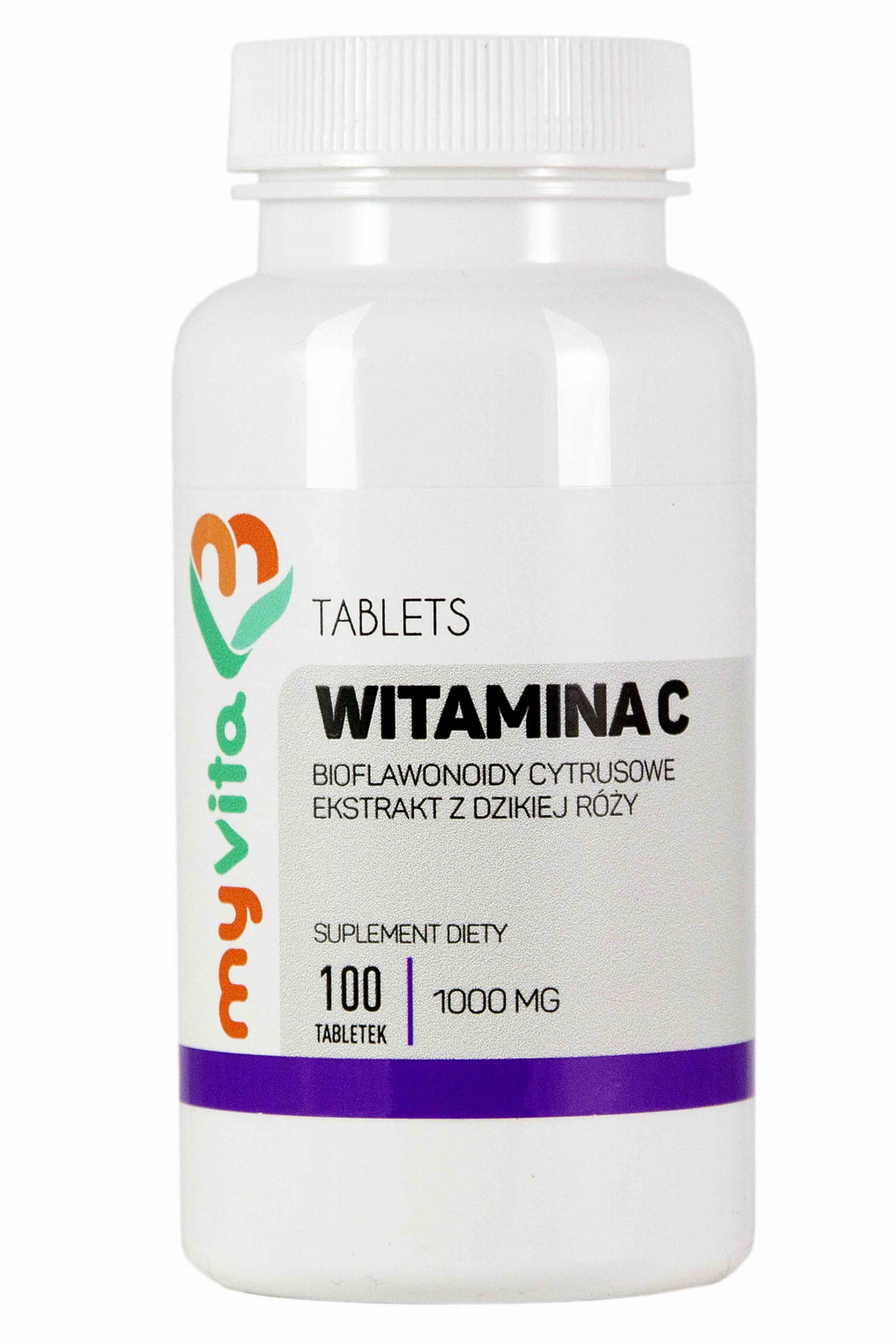 Vitamin C 1000 mg mit Hagebuttenextrakt und Bioflavonoiden 100 tab. MYVITA Image principale du produit