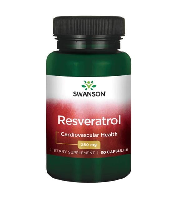 Japanischer Staudenknöterich-Wurzel-Resveratrol 250 mg Resveratrol 30 Kapseln SWANSON Hover Image