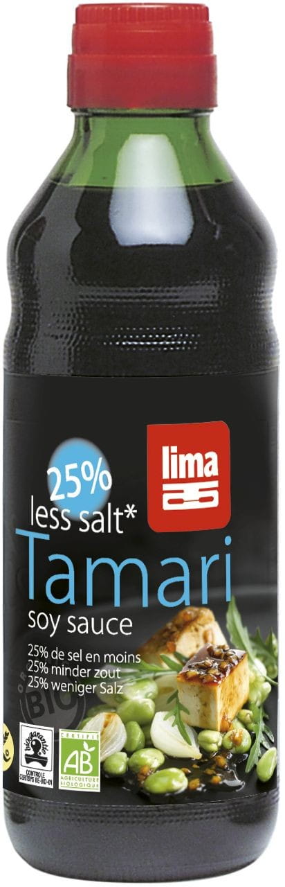 Tamari-Sauce 25% weniger Salz glutenfrei BIO 500 ml - LIMA