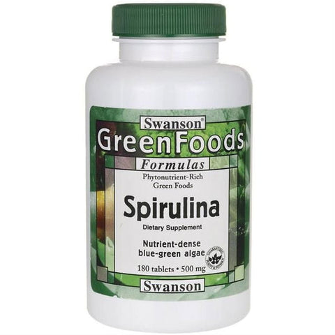 Natürliche Spirulina 500 mg 180 Tabletten von SWANSON