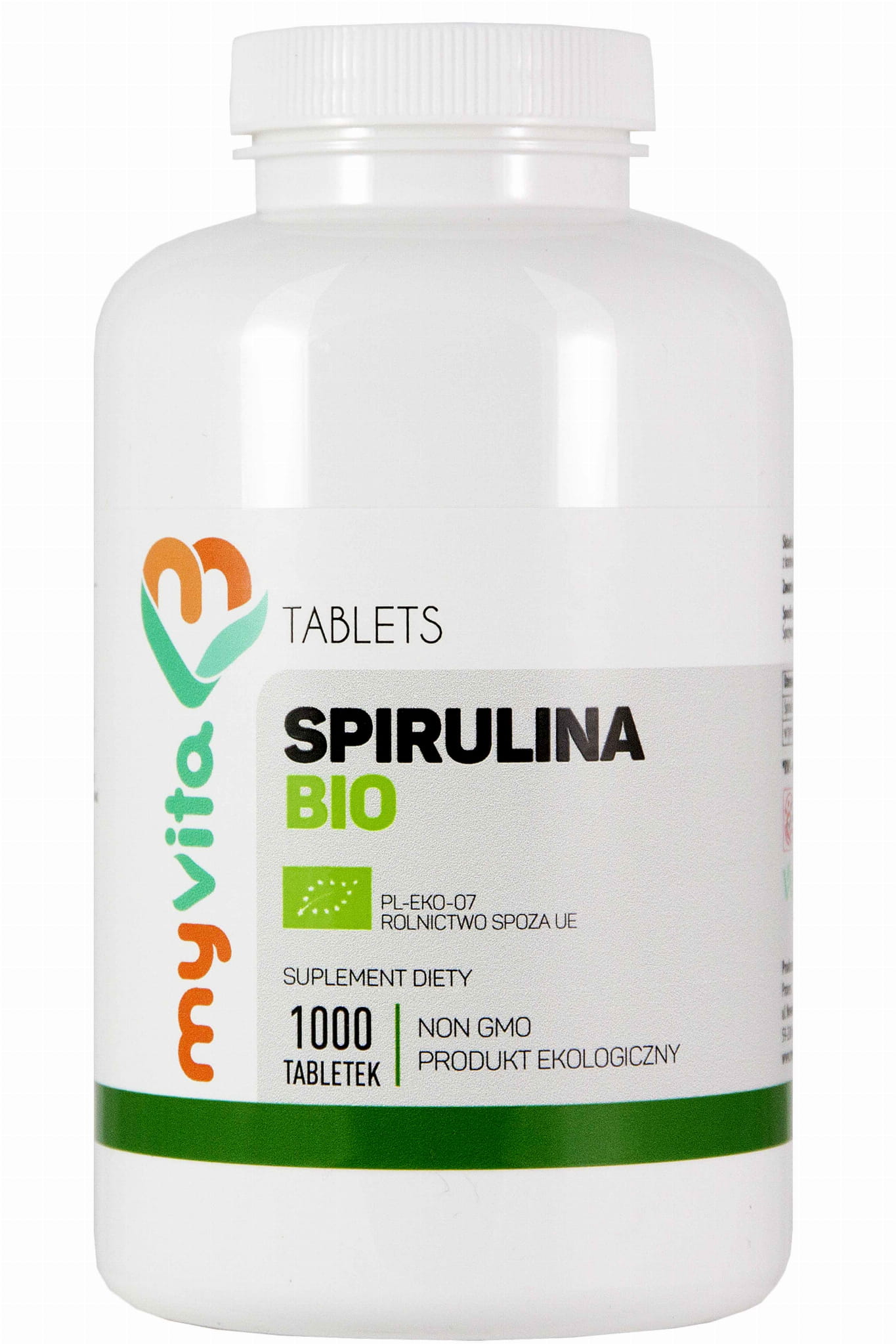 BIO Spirulina 250mg 1000 Tabletten MYVITA Κύρια εικόνα προϊόντος