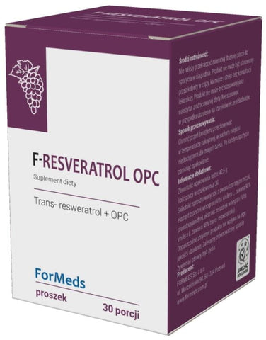 F - Resveratrol opc trans - Resveratrol 200 mg + opc 200 mg 30 Portionen 425 g FORMEDS