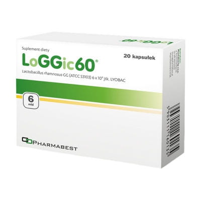 Loggic60 Lactobacillus rhamnosus gg 6bn 20 Kapseln PHARMABEST Hauptbild