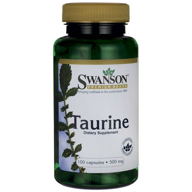 Taurin 500 mg Taurin 100 Kapseln SWANSON Image principale du produit
