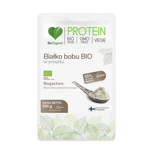 Bio Proteinpulver aus Ackerbohnen von ALINESS, 200g Beutel, 66 Portionen, für gesunde Ernährung, naturbelassene pflanzliche Proteinquelle