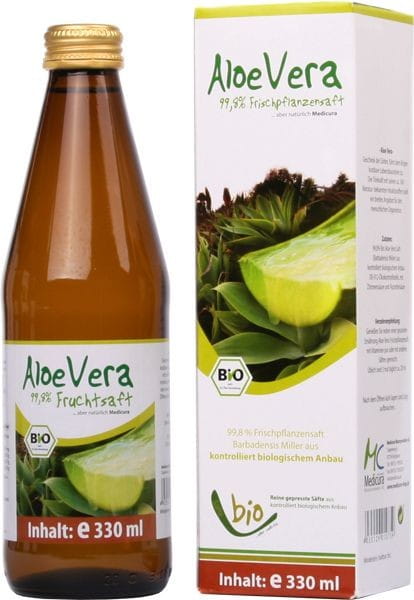 Aloe-Saft (Aloe Vera) BIO 330 ml - MEDICURA