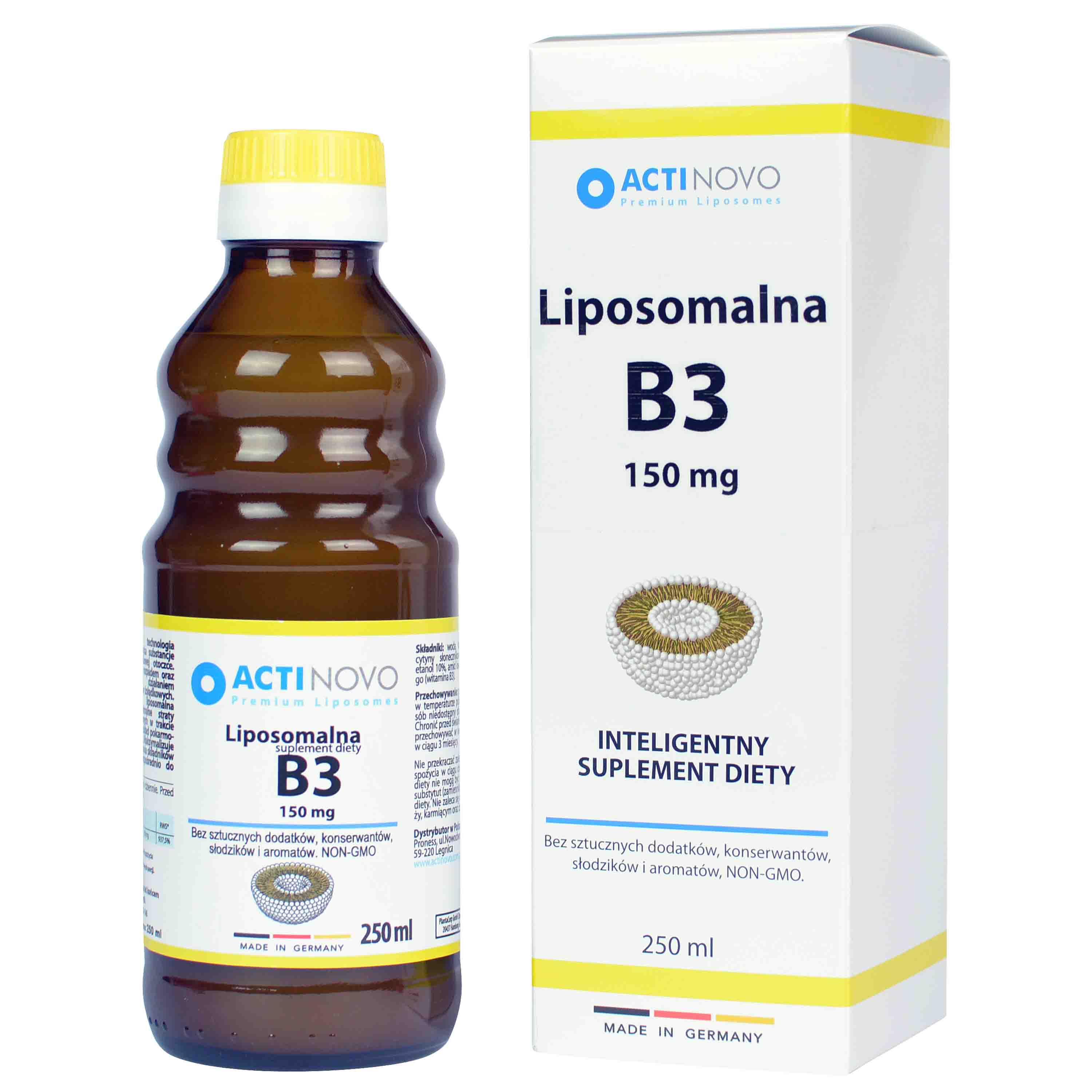 Liposomales Vitamin B3 150 mcg 50 Portionen 250 ml - ACTINOVO