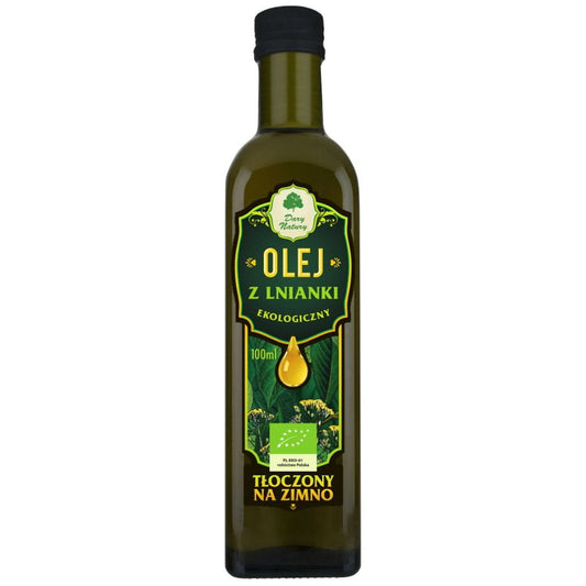 Leinöl von rydzowy jungfräulich unraffiniert BIO 100 ml - GESCHENKE DER NATUR