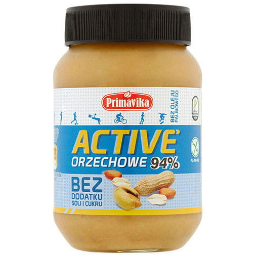 Aktive Erdnussbutter ohne Salz und Zucker 470g PRIMAVIKA Image principale du produit