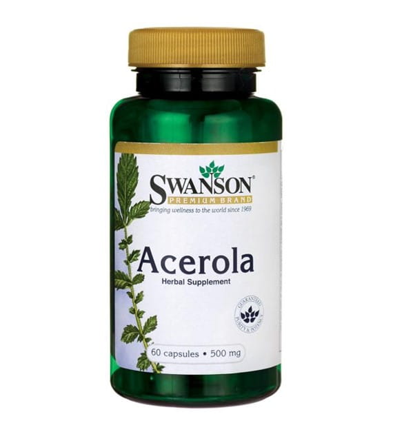 Acerola 500mg Vitamin C 60 Kapseln von SWANSON Image principale du produit