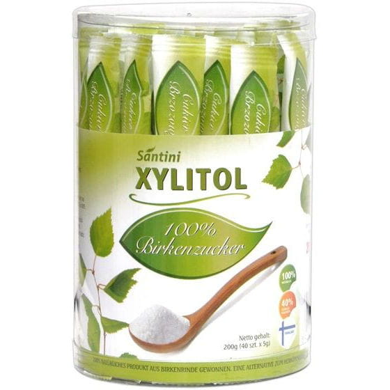 Xylit in Beuteln (40 x 5 g) 200 g - SANTINI Gambar utama produk